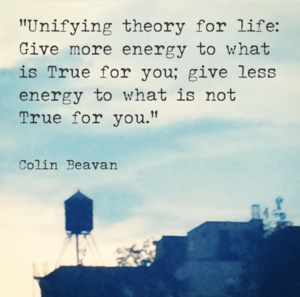 Give more energy to what is true for you; give less energy to what is not true for you.
